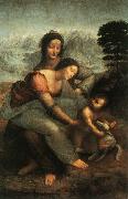 LEONARDO da Vinci The Virgin and St Anne (mk08) china oil painting reproduction